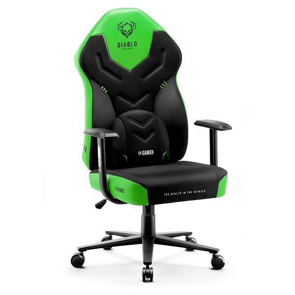 Diablo Chairs Gaming Stuhl Diablo X-Gamer 2.0 Normal Size: Grün, 1051