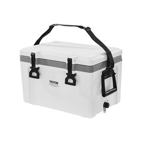 VEVOR tragbare Hartkühlbox 38 Qt (26 Dosen) mit Eisspeicherung, robusten Griffen, isoliert, ideal für Picknicks und Kurztrips, TSLZX26QTB004CWLV001V0