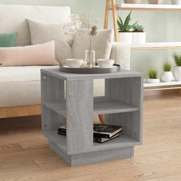vidaXL Couchtisch Grau Sonoma 40x40x43 cm Holzwerkstoff, 813090