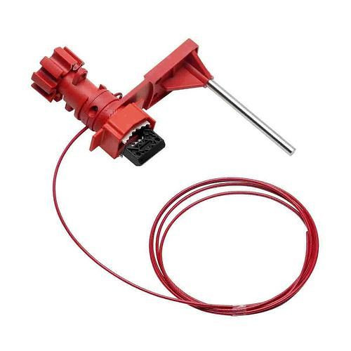 Brady Kleine Universal-Ventilabsperrung mit überzogenem Kabel und Blockierarm, 309012