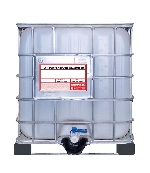 CHEMPIOIL Getriebehydraulik-Mineralöl 2603 TO-4 Powertrain Oil SAE 50, VE: 1000 l, CH2603-IBC