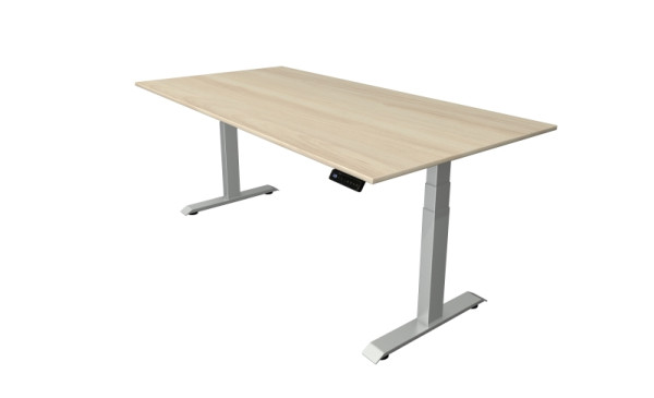 Kerkmann Sitz-Stehtisch B 2000 x T 1000 mm, elektrisch höhenverstellbar von 640-1290 mm, Ahorn, (Montage), 10040950-1