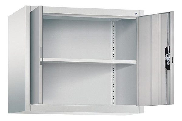 C+P Aufsatzschrank Acurado, H790xB930xT400mm, Farbe: Lichtgrau / Weißaluminium, Muldengriff, 9265-000 S10218