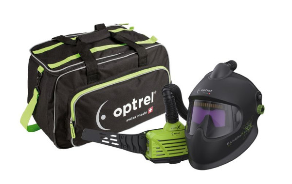 Optrel e3000X mit panoramaxx 2.5 -TC, Automatik Schweißhelm mit Frischluftsystem, DIN 2,5/5-12, mit Atemschutzsystem e3000X TH3 18h, 4550.550