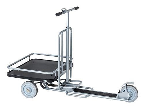 Kongamek Betriebsroller KM Scooter1, 3 Räder unplattbar, mit Ladefläche, Klingel und Fußbremse, 255373