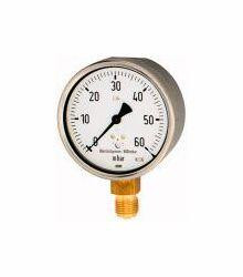 Wika Manometer zur Druckmessung im mbar-Bereich, 10-fach überlastbar, mit Nullpunktkorrektur, 102523