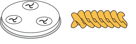 Neumärker Pasta-Scheibe Ø 57 mm Fusilli für MPF 2,5 und MPF 4, 06-50754-01