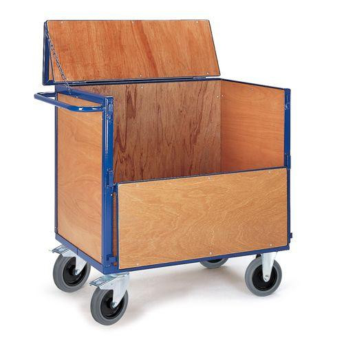 Rollcart Holzkastenwagen mit Deckel (1350x820), Tragkraft: 600 kg, 05-6198