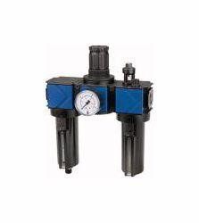 Riegler Wartungseinheit, 3-teilig mit Metallbehälter inkl. Sichtrohr und Tropfaufsatz aus Metall, 125343