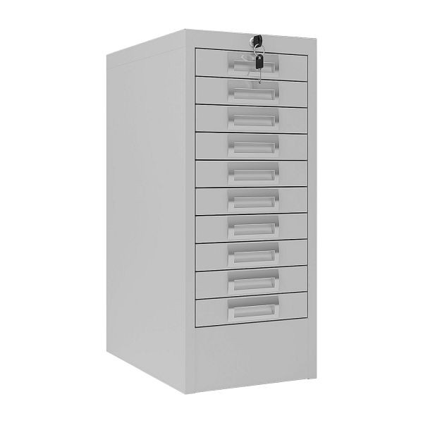 phoenix Schubladenschrank MD-Serie, Schlüssel-Schloss, 10 Schubladen, MD0604G