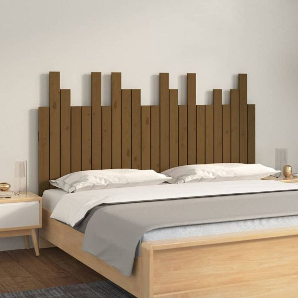 vidaXL Wand-Kopfteil Honigbraun 146,5x3x80 cm Massivholz Kiefer, 824796