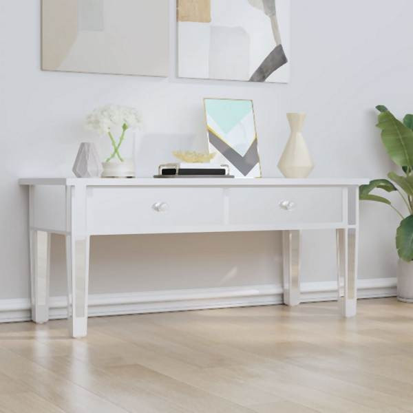 vidaXL Spiegel-Couchtisch 106x45x45 cm Holzwerkstoff und Glas, 348528