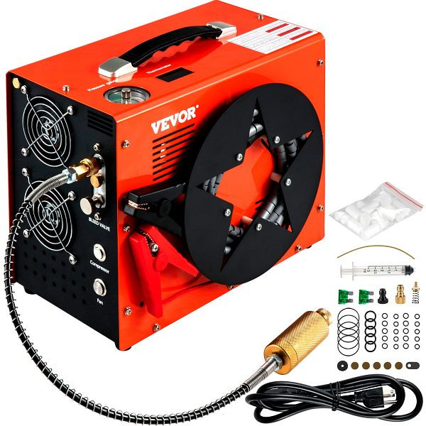 VEVOR Tragbarer PCP Kompressor 350 W, 1,5 L Hochdruck, G220V110V12V-Y4GJV2