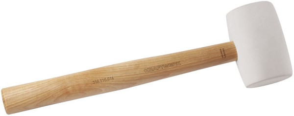 Kraftwerk Gummihammer, weiß, Hickory-Stiel, Ø 58 mm, 16 OZ, 310.110.016