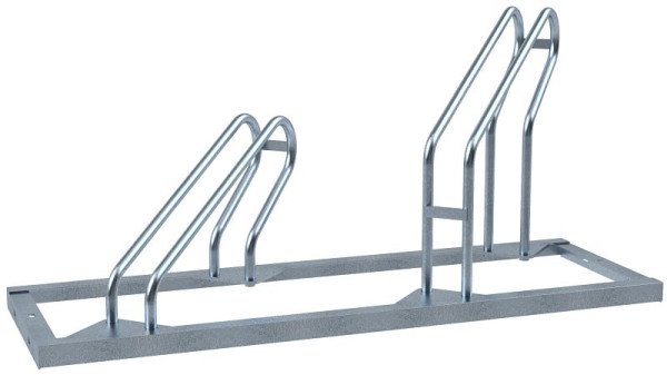 Schake 2er Fahrradständer, feuerverzinkt, 45° Rechts, Radabstand 400mm, einseitig, 420_20-45R