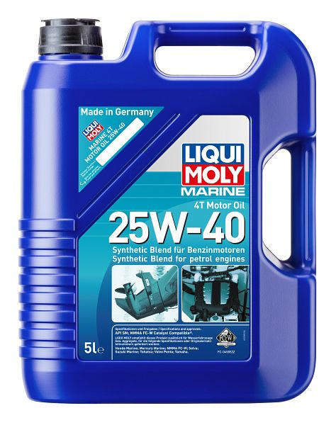 LIQUI MOLY Motoröl Marine 4T Motor Oil 25W-40, Kanister Kunststoff, VE: 5 Liter, 25027