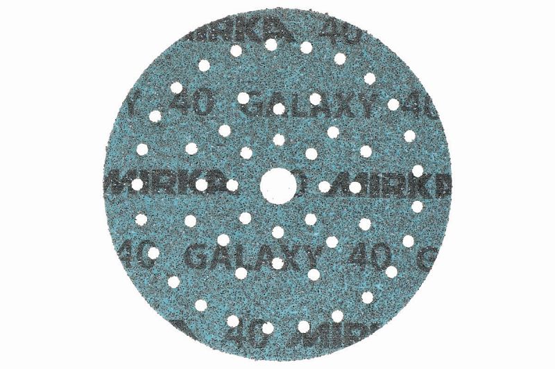 Mirka Q.Silver Schleifvlies – Körnung 500, 15,2 Cm, 15-Loch, 50 Stück Pro Packung, Für Metall & Holz