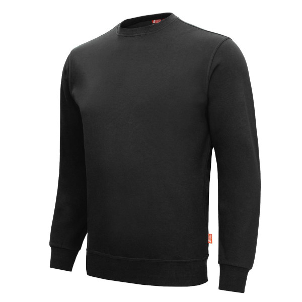 NITRAS MOTION TEX LIGHT, Pullover, 70% Baumwolle / 30% Polyester, 300 g/qm, Größe: XS, Farbe: schwarz, VE: 15 Stück, 7015-1000-XS