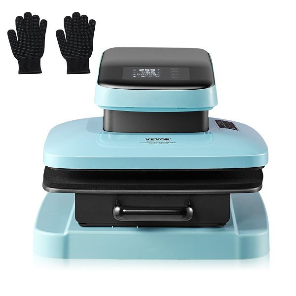 VEVOR Automatische Hitzepresse, 15 x 15 Zoll intelligent, mit Entriegelung, schnell und gleichmäßig, für T-Shirts, Sublimation, ZNRYJSJS15X1Z8544V2
