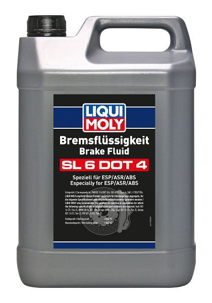 LIQUI MOLY Bremsflüssigkeit SL6 DOT 4, Kanister Kunststoff, VE: 5 Liter, 21169