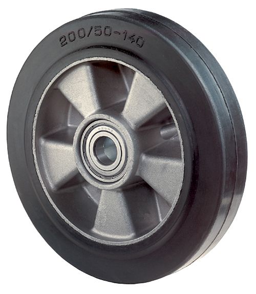 Gleitlager /Ø 100 mm Radk/örper Kunststoff BS Rollen A80.100 Gummirad blaugrau