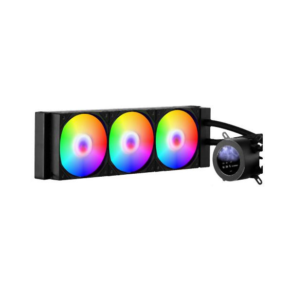 VEVOR Flüssigkeitskühler AIO-CPU-Wasserkühler ARGB-Licht 3x 120mm PWN-Lüfter, CPULQFSSLDPBIC6GAV9