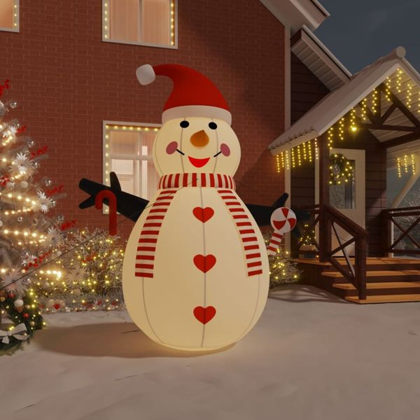 vidaXL Aufblasbarer Schneemann mit LEDs 300 cm, 345376
