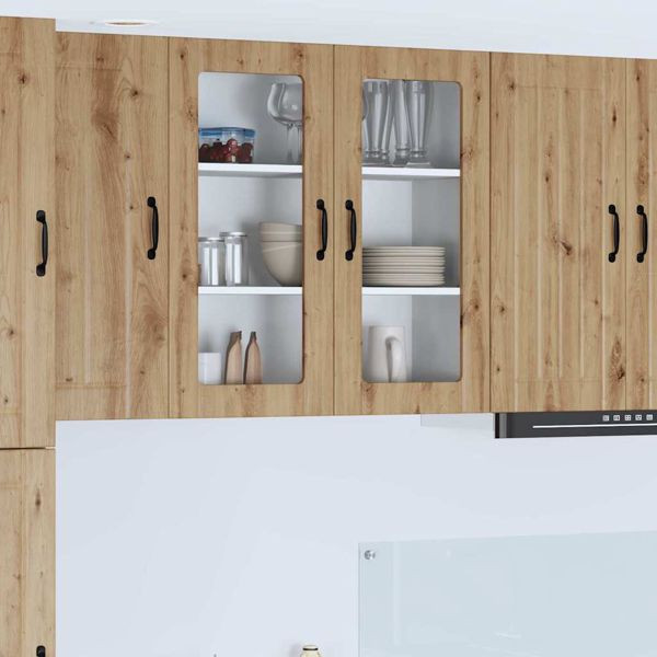 vidaXL Küchenhängeschrank Artisan-Eiche 80 x 31 x 80 cm Holzwerkstoff, 885074