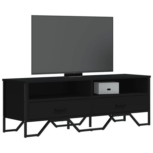 vidaXL TV-Schrank Schwarz 122x34x41 cm Holzwerkstoff, 848579