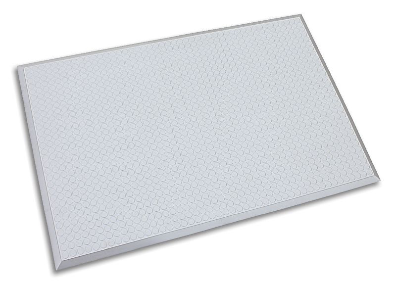 Ergomat Infinity Smooth Silber Reinraum + Anti-Ermüdungs-Matte, Länge 240 cm, Breite 60 cm, INS60240-S
