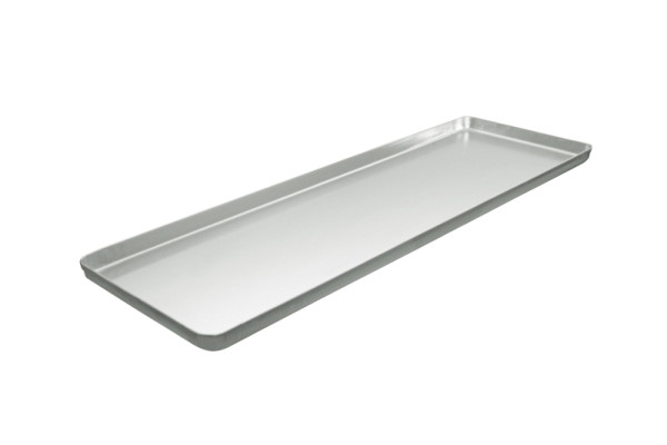 Schneider Ausstell-/Thekenblech "silber", Alu, gebeizt, 200 x 600 x 20 mm, 154053