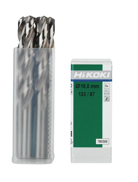 HiKOKI Metallbohrer HSS-G DIN 338 10,2 x 87/133 mm, VE: 5 Stück, 780371