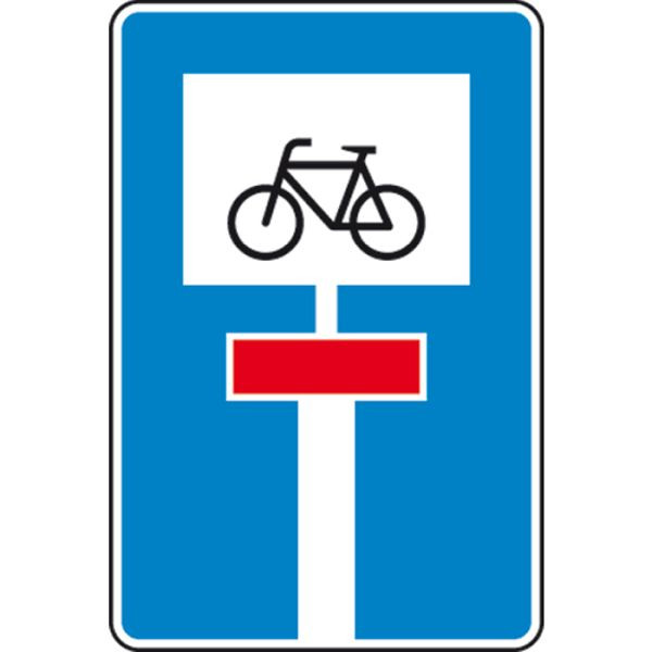 Stein HGS Für Radverkehr durchlässige Sackgasse Nr. 357-52, 630x420mm /RA2/Flachform 3mm, 357-52-123