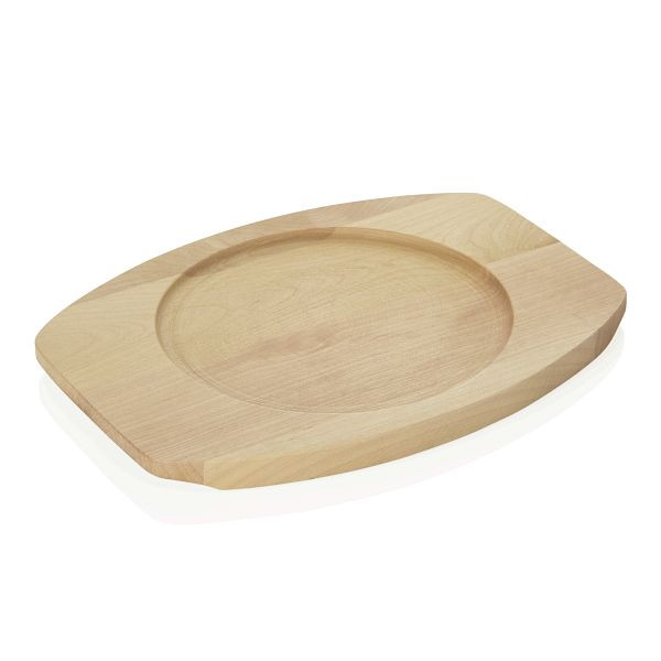 WAS Cast Iron 35 Ersatzuntersetzer für Servierpfanne 3528 180, Holz, 3528181