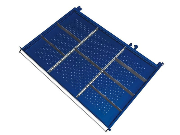 KLW Einteilungsmaterialsatz für Schubladen Fachhöhe 200 bis 400 mm in SJB - Schrank, Schrankgröße 1031 x 750 mm B x T, B01, SJB-B01-165