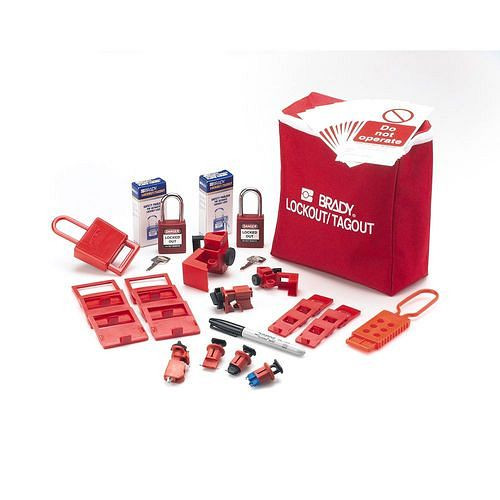 Brady Lockout-Set elektrische Anlagen, Absperrung von Schutzschaltern, Wandschaltern und Sicherungen, 308018