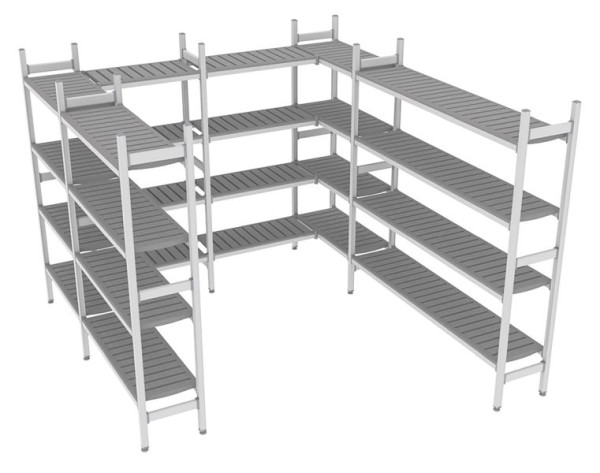 NordCap Regalsystem Z 260-290 / 264-294, 1075 / 850 / 700 / 850 / 850 / 1675 x 375 x 1850 mm, 528901066