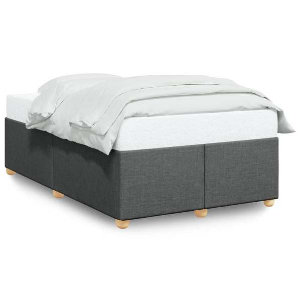 vidaXL Bettgestell Dunkelgrau 120x190 cm Stoff, 3284716