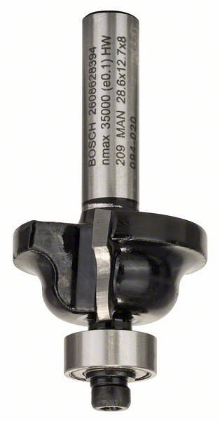 Bosch Kantenformfräser B, 8 mm, R1 4 mm, B 8 mm, L 14,4 mm, G 54 mm, 2608628394