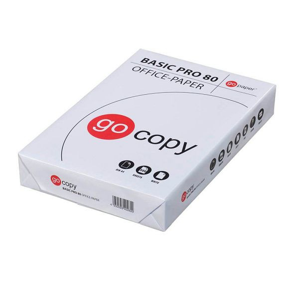 GO COPY Kopierpapier Basic Pro, A4, 70g/m², 500 Blatt, weiß, 8102A80S