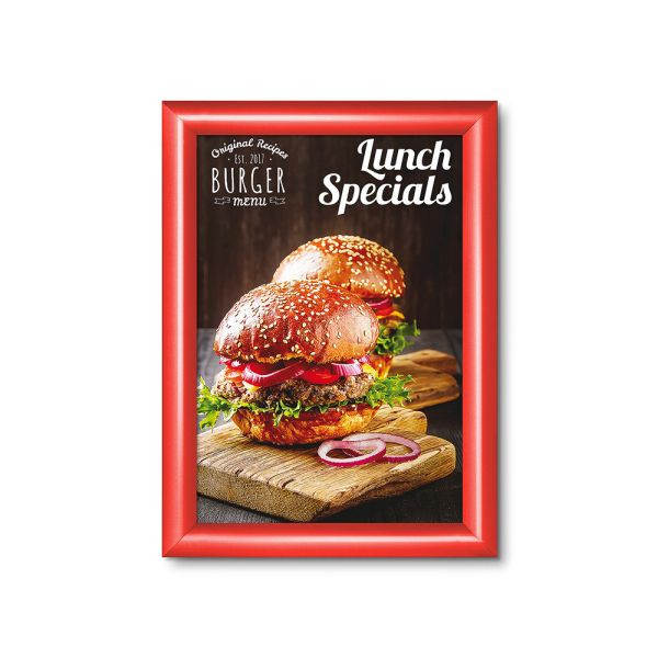 Showdown Displays Klapprahmen DIN A4 (rot - 25 mm), KRA4G25C3020