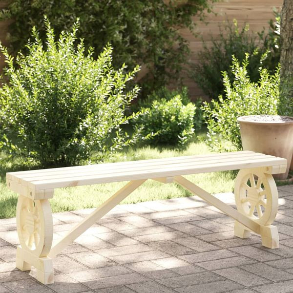 vidaXL Gartenbank 115 cm Massivholz Tanne, 365111, 8721012242203