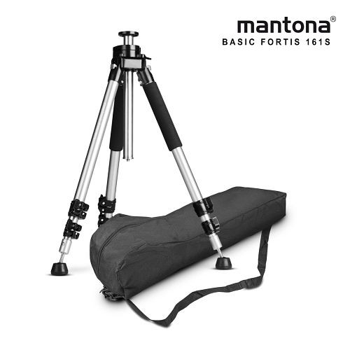 Mantona Basic Fortis 161S, Produktfarbe: Schwarz, Silber, 1020079, 4250234500791