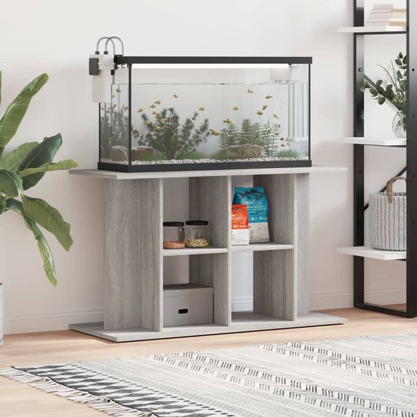 vidaXL Aquariumständer Grau Sonoma 100x40x60 cm Holzwerkstoff, 833589