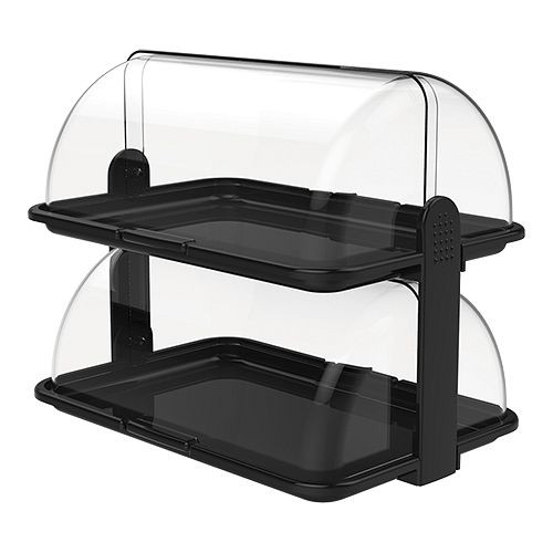 Biesse Buffetvitrine 47x32cm, schwarz, Polypropylen (PP), 245022