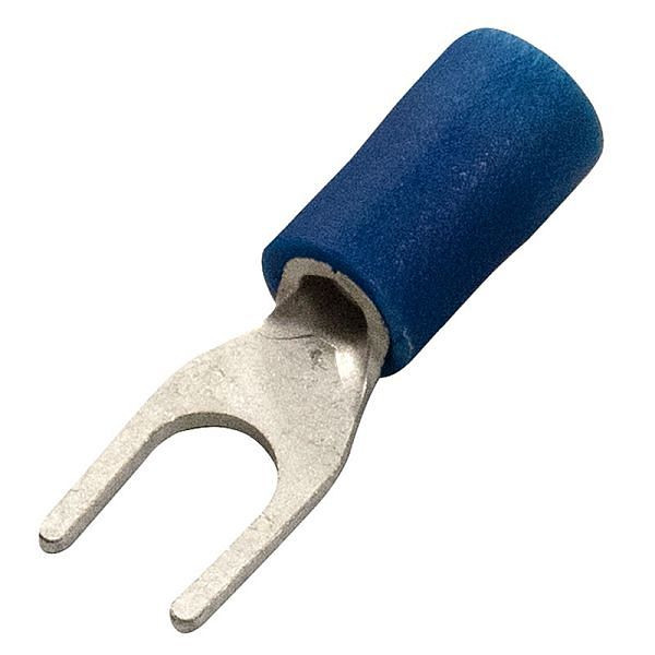 Haupa Gabelkabelschuh blau PVC-isoliert 1,5-2,5 mm² M4, ECO-line, VE: 100 Stück, 370314