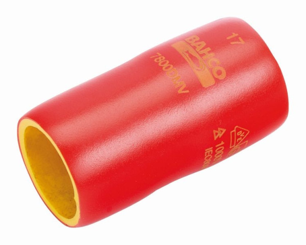 Bahco Steckschlüssel-Einsatz 1/2", isoliert, 12kant 18 mm, 7800DMV-18