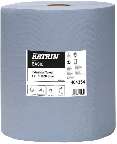 Katrin Putzpapier - Basic XXL 3 blau, 38,0 x 36,0 cm, 3-lagig, 464354
