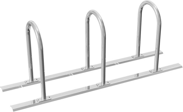Schake Fahrradständer als Reihenanlage Anlehnbügel als Rundbügel Ø 48 mm, 3 Einstellplätze, 426_30