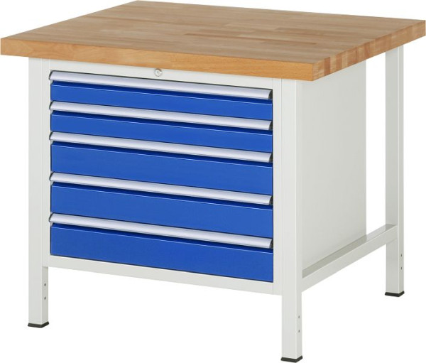 RAU Werkbank Serie 8000 - Modell 8271, B1000 x T900 x H840 mm, 13-8271A2-109B4S.11